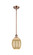 Ballston One Light Mini Pendant in Antique Copper (405|516-1S-AC-G459-6ME)