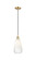 Ballston One Light Mini Pendant in Satin Gold (405|516-1P-SG-G480-6OP)