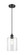 Ballston One Light Mini Pendant in Matte Black (405|516-1P-BK-G4424-7)