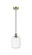 Ballston One Light Mini Pendant in Antique Brass (405|516-1P-AB-G460-7CL)