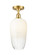 Ballston One Light Semi-Flush Mount in Satin Gold (405|516-1C-SG-G484-7OP)