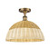 Ballston One Light Semi-Flush Mount in Brushed Brass (405|516-1C-BB-NBD2-16-NAT)