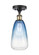 Ballston One Light Semi-Flush Mount in Black Antique Brass (405|516-1C-BAB-G480-6SB)