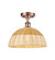 Ballston One Light Semi-Flush Mount in Antique Copper (405|516-1C-AC-NBD2-12-NAT)