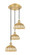 Ballston Three Light Pendant in Satin Gold (405|113B-3P-SG-NBD2-9-NAT)