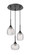 Berkshire Three Light Pendant in Matte Black (405|113B-3P-BK-G323-MU)