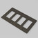 Wall Plate in Smoked Bronze (576|NPL-093594)