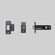 Tubular Latch in Gun Metal (576|NLL-352224)