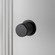 Fixed Door Knob in Black (576|NDK-09515)