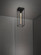 One Light Ceiling Mount in Black Marble (576|NCA-02279)