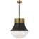 Precision One Light Pendant in Antique-Burnished Brass and Bronze (268|KW 5223AB/BZ-WG)