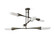 Naomi Six Light Chandelier in White Bronze (515|2912-79)