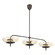 Fiorello Nine Light Linear Pendant in Forged Bronze (577|207787A)