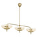 Fiorello Nine Light Linear Pendant in Brushed Gold (577|207786A)