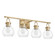 Mansfield Four Light Vanity in Champagne Gold (577|207642A)