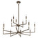 Montclair 12 Light Chandelier in Forged Bronze, White (577|207366A)