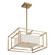 Abbey Four Light Convertible Pendant in Brass (577|207272A)