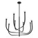 Dahlia Eight Light Chandelier in Plaster Black (577|207262A)