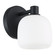 Valentina One Light Wall Sconce in Matte Black, Etched Opal (577|206997A)