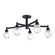 Lillyanna Five Light Semi-Flush Mount in Matte Black (577|206964A)
