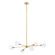 Helena Six Light Pendant in Brushed Gold (577|206943A)