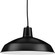Metal Shade Pendant One Light Pendant in Black (54|P5094-31)