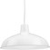 Metal Shade Pendant One Light Pendant in White (54|P5094-30)