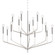 Bailey 15 Light Chandelier in Polished Nickel (428|H516815-PN)