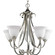 Torino Five Light Chandelier in Brushed Nickel (54|P4416-09) Torino Five Light Chandelier in Brushed Nickel (54|P4416-09)
