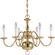 Americana Six Light Chandelier in Polished Brass (54|P4356-10)