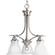 Trinity Three Light Chandelier in Brushed Nickel (54|P4324-09) Trinity Three Light Chandelier in Brushed Nickel (54|P4324-09)