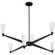 Tosca Six Light Chandelier in Matte Black (54|P400395-31M)