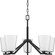 Vertex Five Light Chandelier in Matte Black (54|P400343-31M) Vertex Five Light Chandelier in Matte Black (54|P400343-31M)