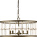 Lattimore Five Light Chandelier in Aged Brass (54|P400320-161)