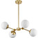 Haas Four Light Chandelier in Brushed Bronze (54|P400307-109)