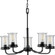 Winslett Five Light Chandelier in Black (54|P400206-031)
