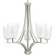 Leap Five Light Chandelier in Brushed Nickel (54|P400043-009)