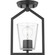 Vertex One Light Semi Flush Mount in Matte Black (54|P350258-31M) Vertex One Light Semi Flush Mount in Matte Black (54|P350258-31M)