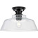 Singleton One Light Semi Flush Mount in Matte Black (54|P350227-31M) Singleton One Light Semi Flush Mount in Matte Black (54|P350227-31M)