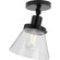Hinton One Light Flush Mount in Matte Black (54|P350198-031)