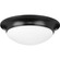 Etched Opal Dome Two Light Flush Mount in Black (54|P350147-031)