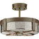 Point Dume-Rockdance Four Light Semi Flush Mount in Aged Brass (54|P350143-161)