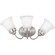 Fluted Glass-Etched Three Light Bath Bracket in Brushed Nickel (54|P3289-09ET)