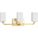 Cowan Three Light Bath Vanity in Satin Brass (54|P300370-012)
