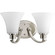 Joy Two Light Bath Bracket in Brushed Nickel (54|P2001-09)