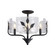 Bloem Four Light Semi-Flush Mount in Natural Black (62|4503-4SF NB-HWG)