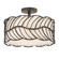 Simbolo Three Light Semi-Flush Mount in Antique Black Iron (62|4501-3SF ABI)