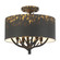 Arboreal Four Light Semi-Flush Mount in Antique Black Iron (62|4500-4SF ABI)