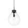 Drop One Light Pendant in Matte Black (62|2088-12P BLK-CLR)