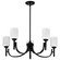 Solara Five Light Chandelier in Matte Black (72|60-8650)